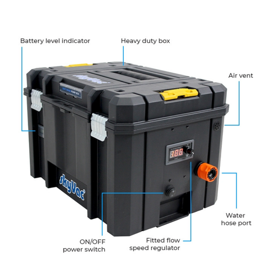 SkyVac Softwash Pump Box