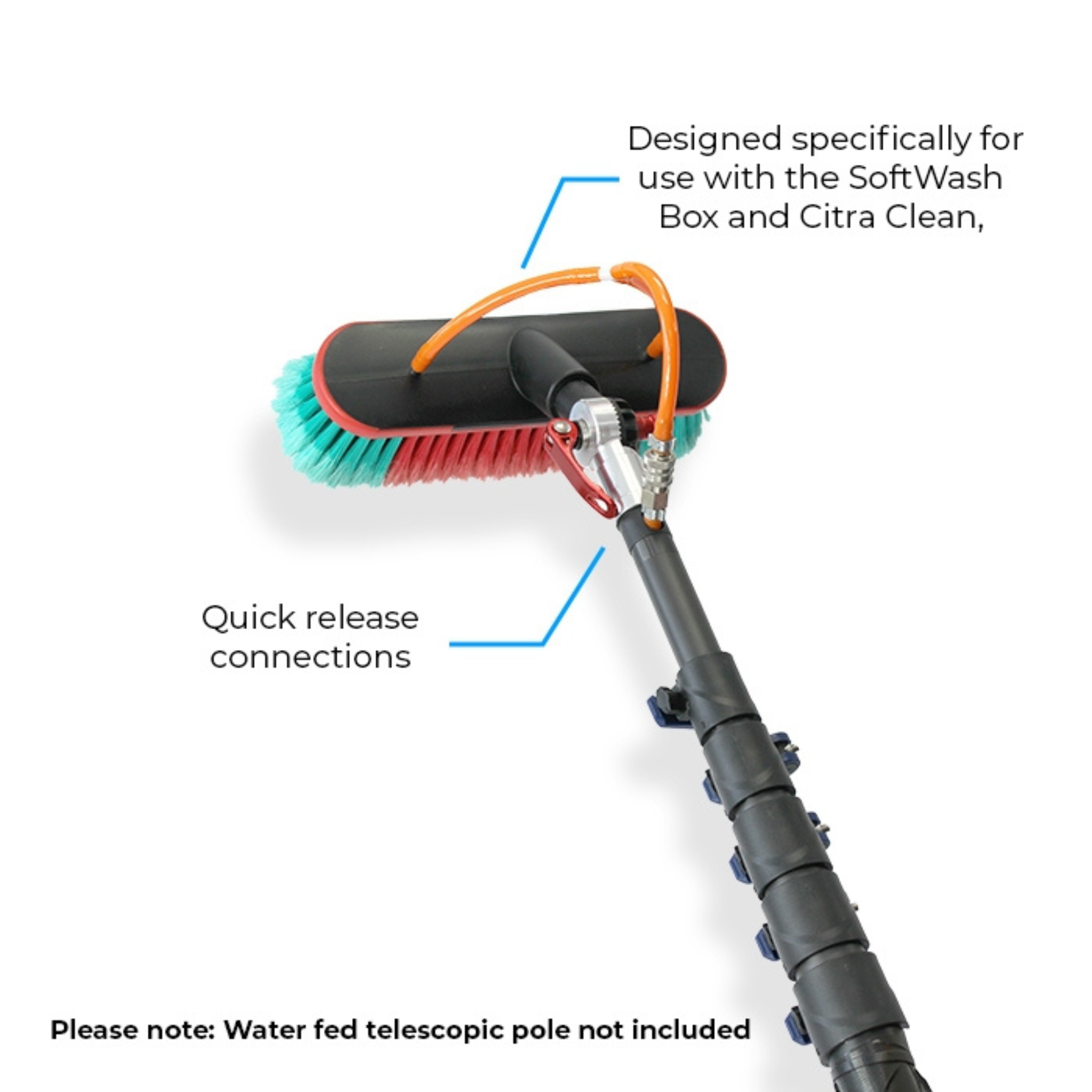 Soft Wash Brush - for Soffits, Gutters & Conservatories