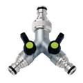 2 Way Water Manifold with Hose Adaptor
