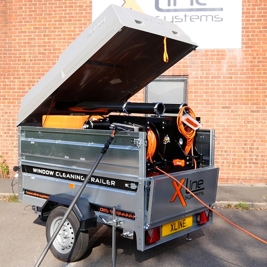 500ltr Window Cleaning Trailer - Open