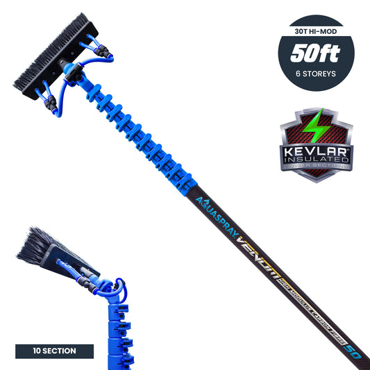 Aquaspray Venom 50ft Kevlar 30T High-Mod Water-Fed Pole