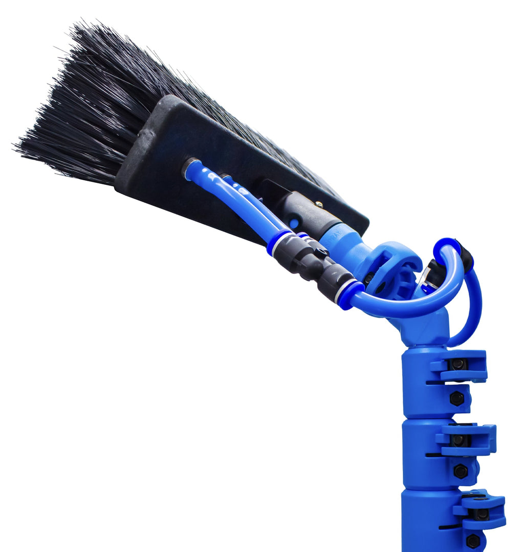 Aquaspray® Venom 18ft 50% Carbon 50% Fiberglass Waterfed  Window Cleaning Pole – 4 Sections
