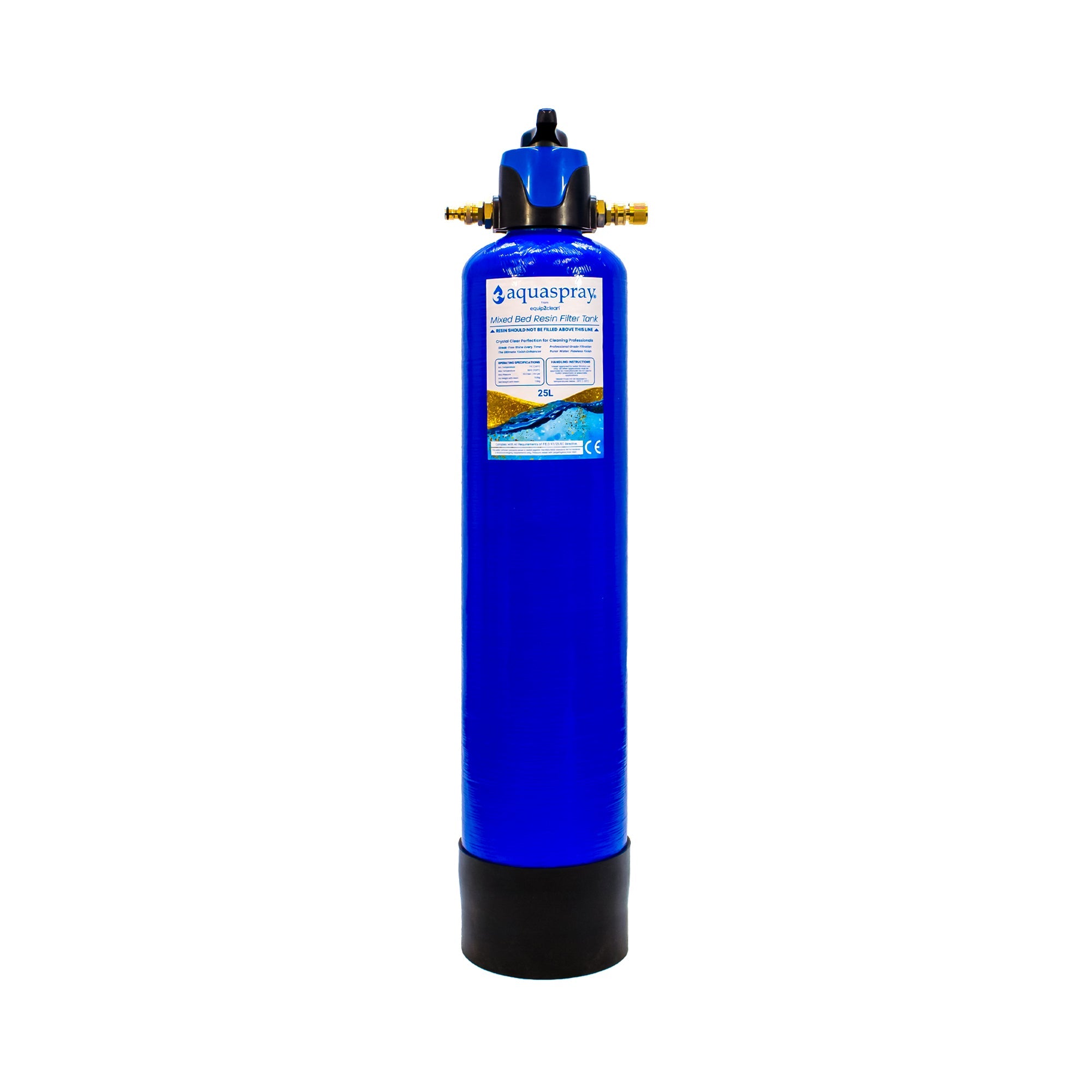 Aquaspray® De-Ionising Water Filter Carry Tank 10, 15 or 25 Litre (Inc. Resin)