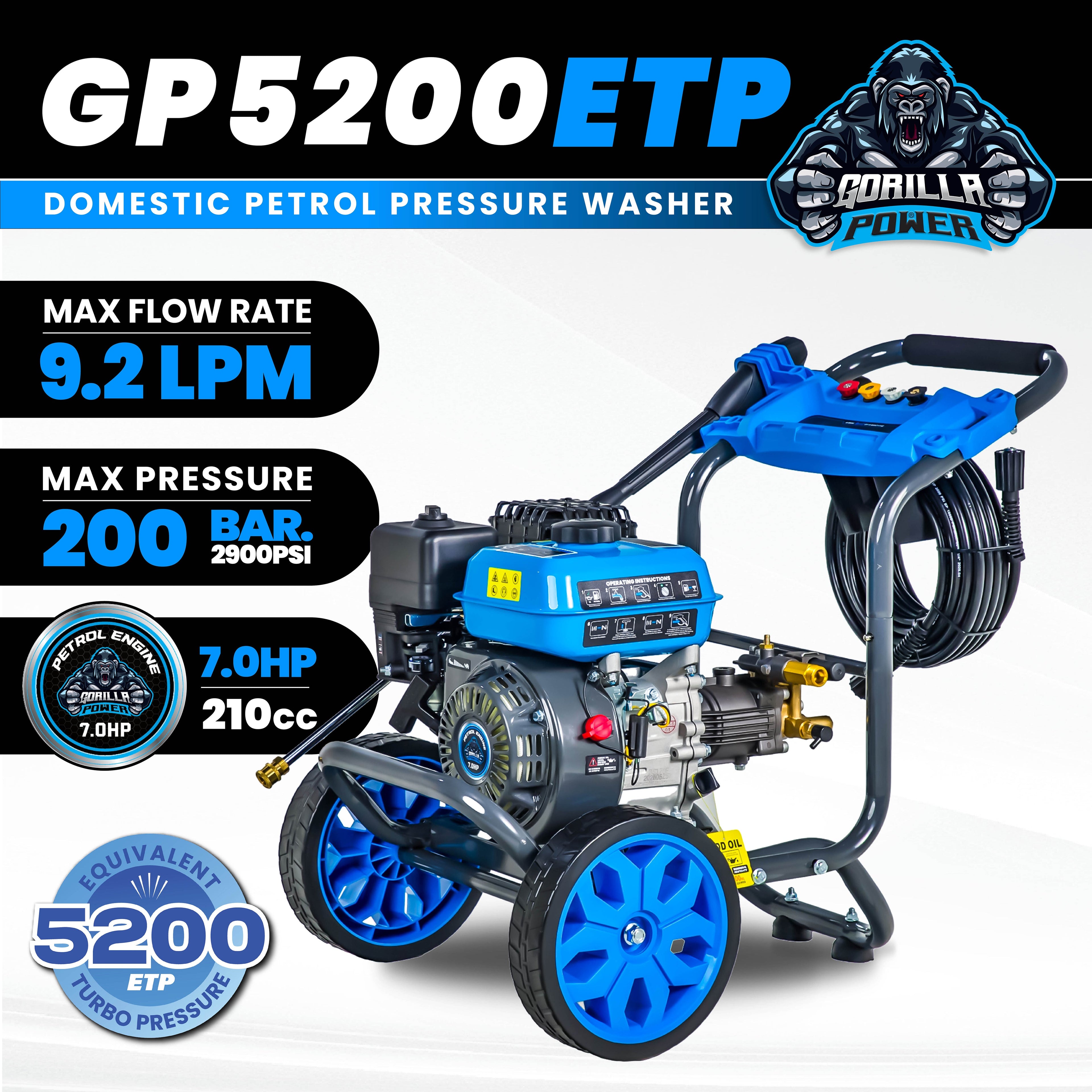 Gorilla Power GP5200ETP Petrol pressure Washer