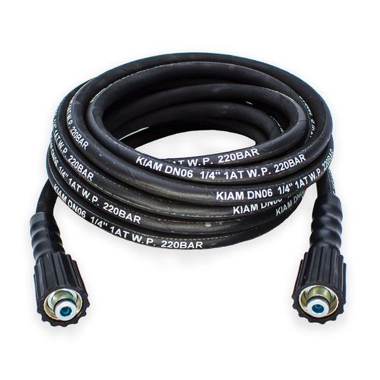 M22 Female 1/4 Inch Rubber Pressure Washer Hose