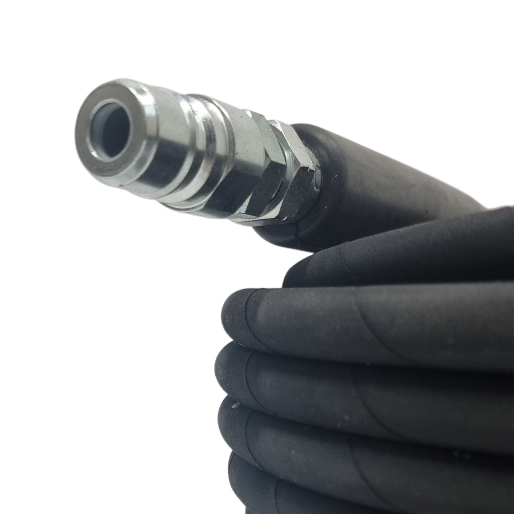 TEMA Male - TEMA Female Quick Release Heavy Duty 5/16" Rubber Pressure Washer Hose