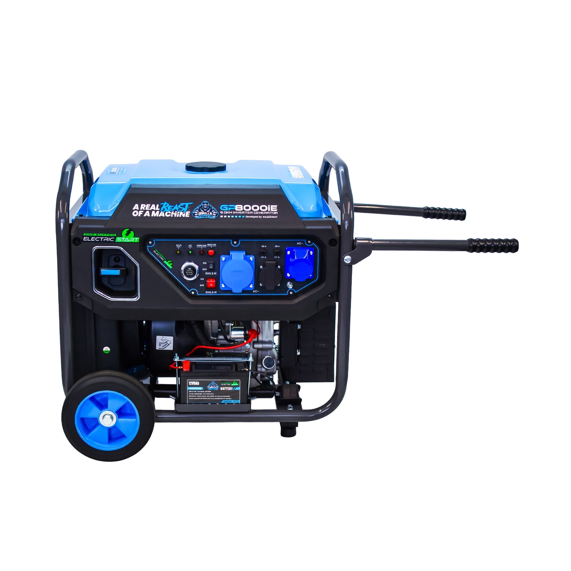 Gorilla Power 8000W Inverter Open Frame Generator with Electric Start - GP8000iE  – High Performance & Fuel Efficient