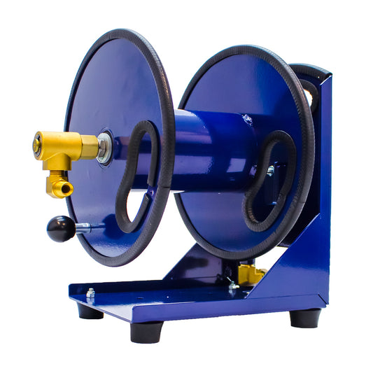 30m Steel Base-Frame Pressure Washer Hose Reel