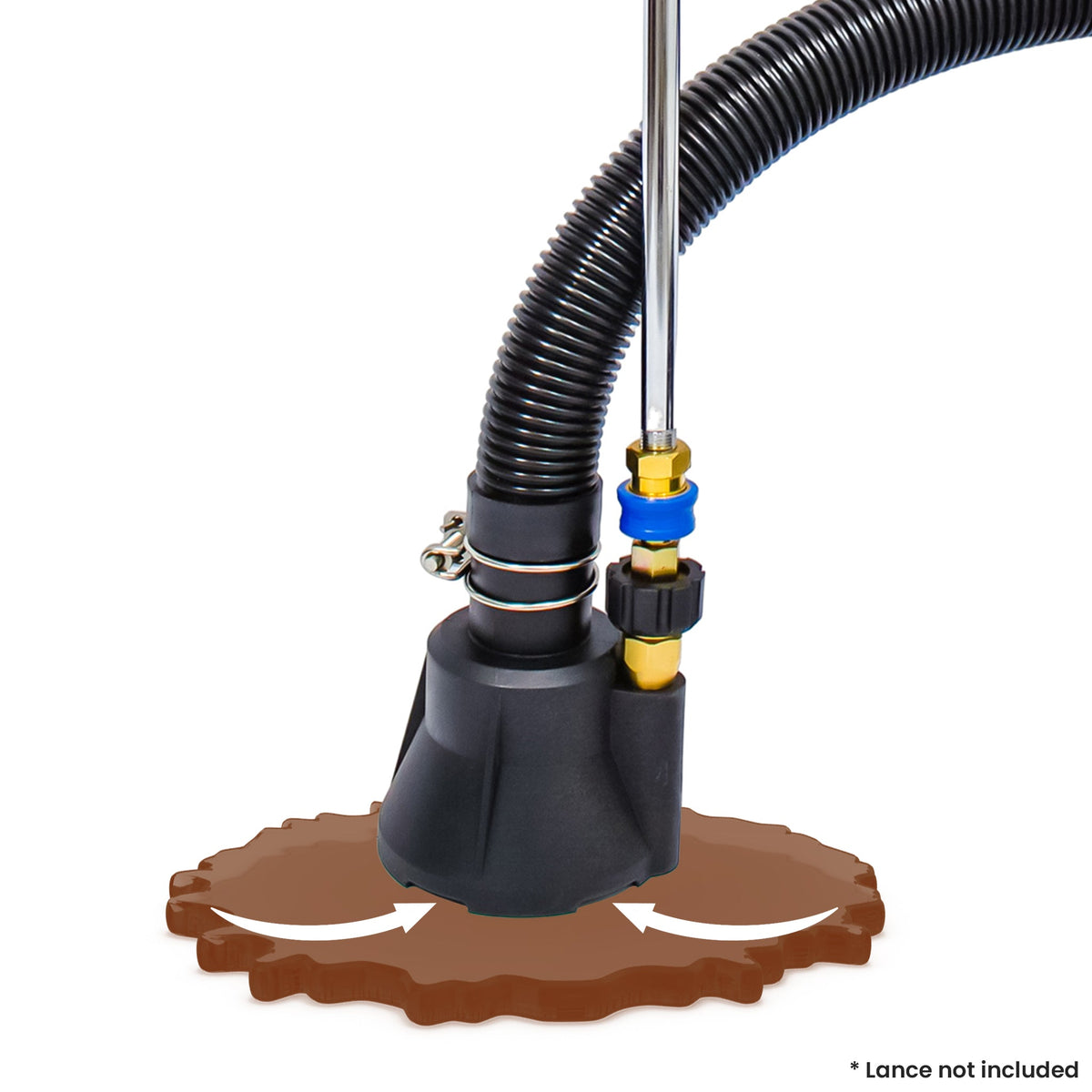 Mud Sucker Pressure Washer Attachment with 5m Hose