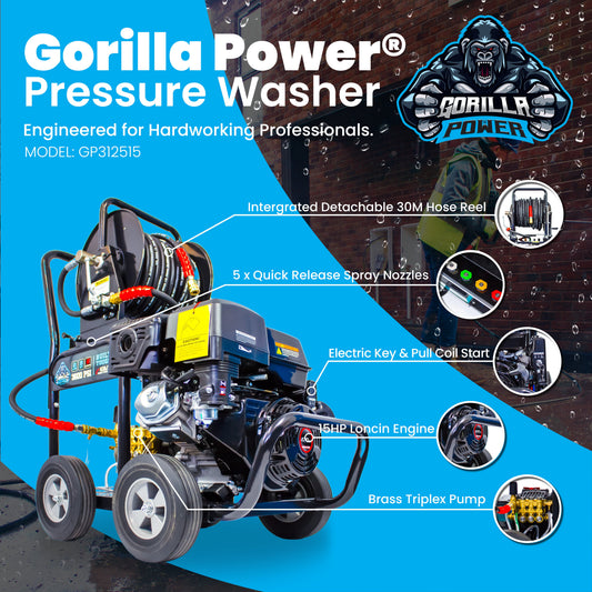 Kiam Gorilla Power Loncin Drain Jetter, 25 LPM