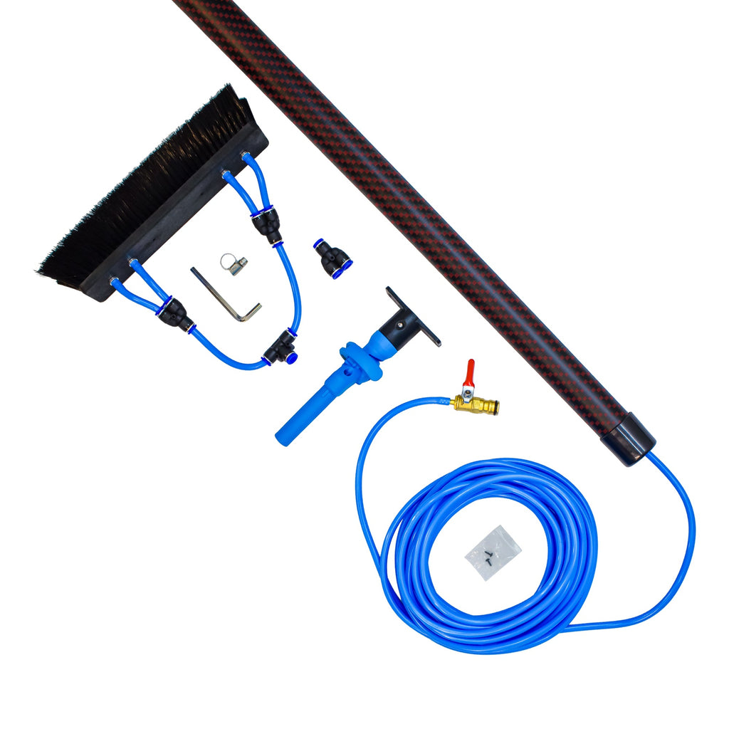 Aquaspray® Venom 25ft 50% Carbon 50% Fibreglass Kevlar Insulated Waterfed Window Cleaning Pole – 5 Sections