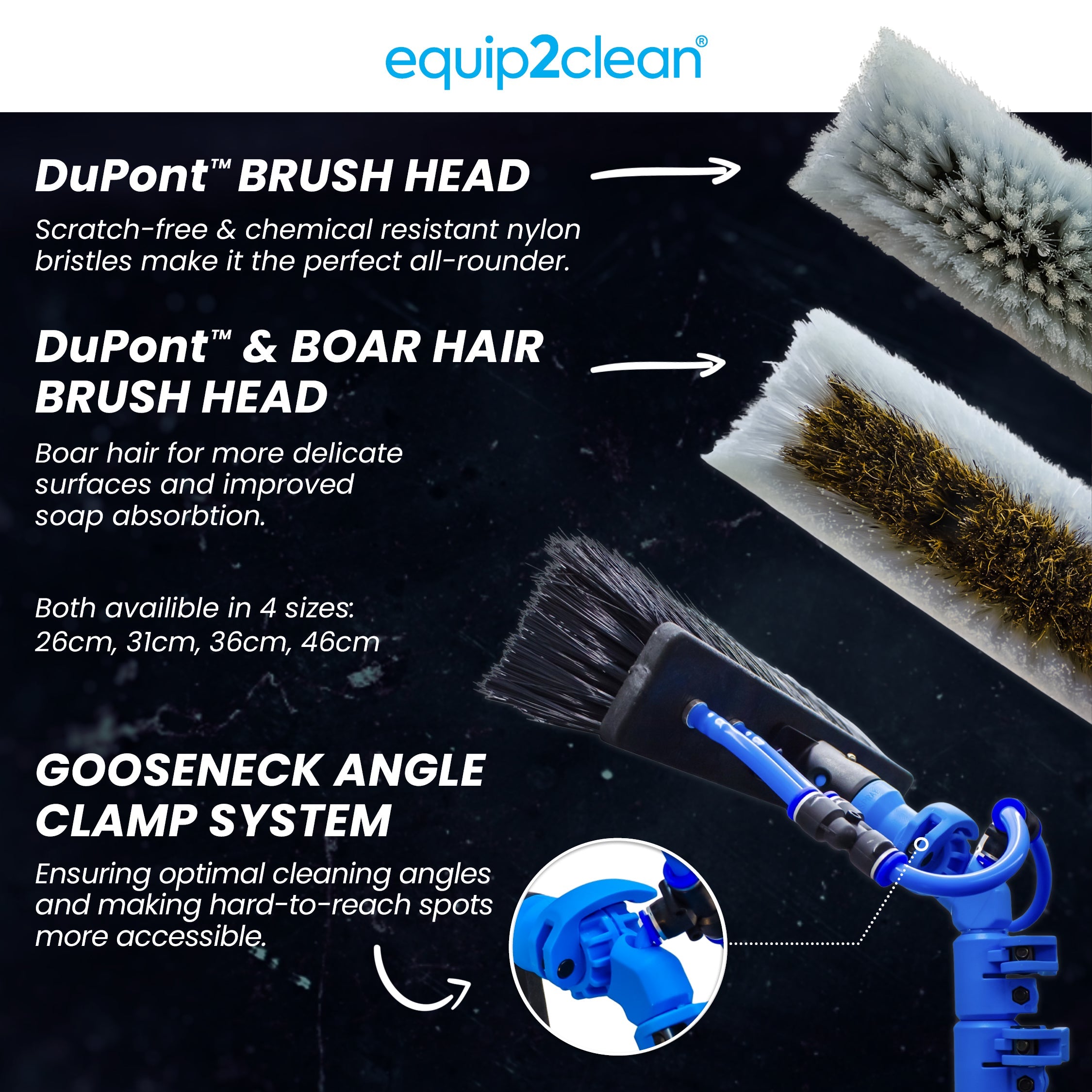 Aquaspray® Venom 25ft 50% Carbon 50% Fibreglass  Waterfed Window Cleaning Pole – 5 Sections