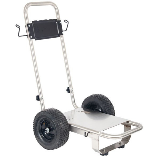 Large Stainless Steel Wheeled Trolley