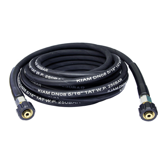 M22 Female 5/16 Inch Rubber Pressure Washer Hose