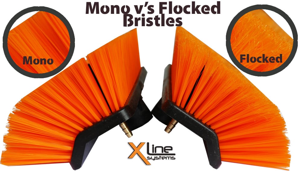 Evo-Sill 26cm Dual Trim Mono Sill Brush (2x Fan Jets)