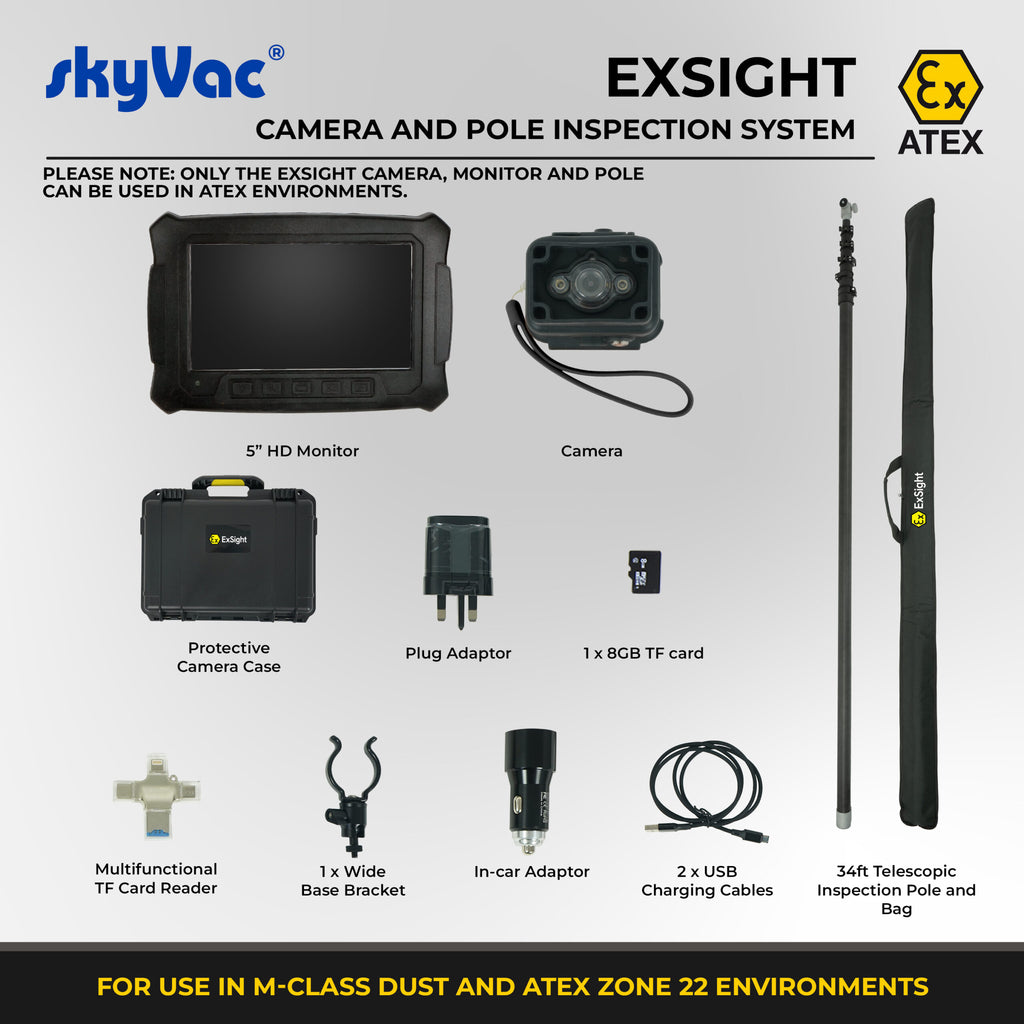 ExSight ATEX Inspection Camera and Pole Package