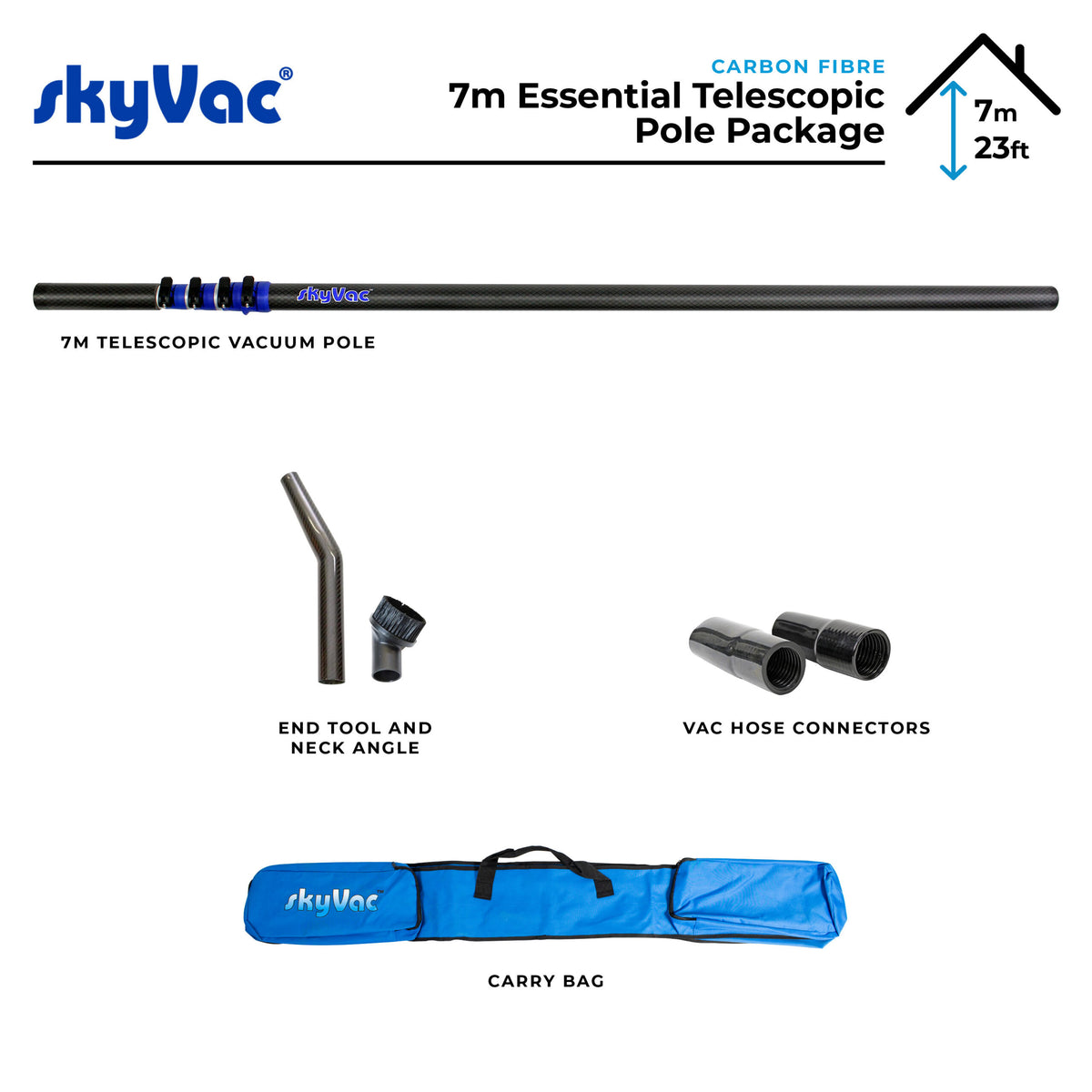 skyVac® Essential Telescopic Pole Package