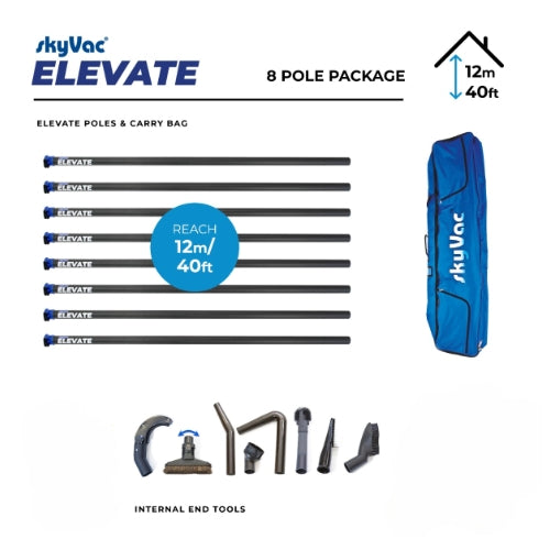 skyVac® Elevate 44mm Internal Clamped Pole Package