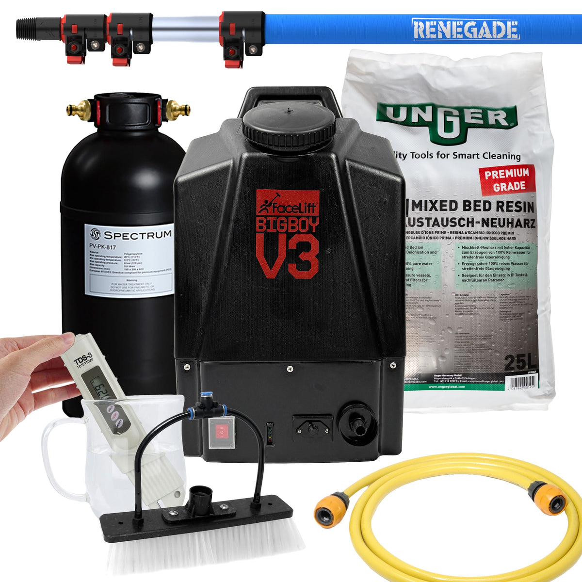 Pure Water Starter Kit & Renegade Window Cleaning Pole